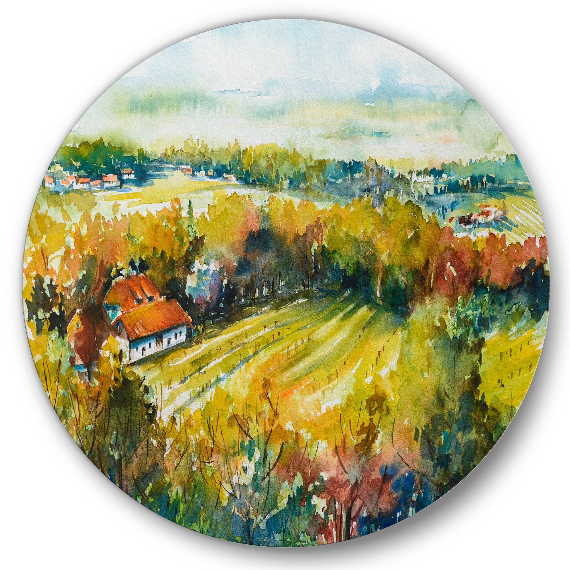 Designart - Rural Autumn Landscape